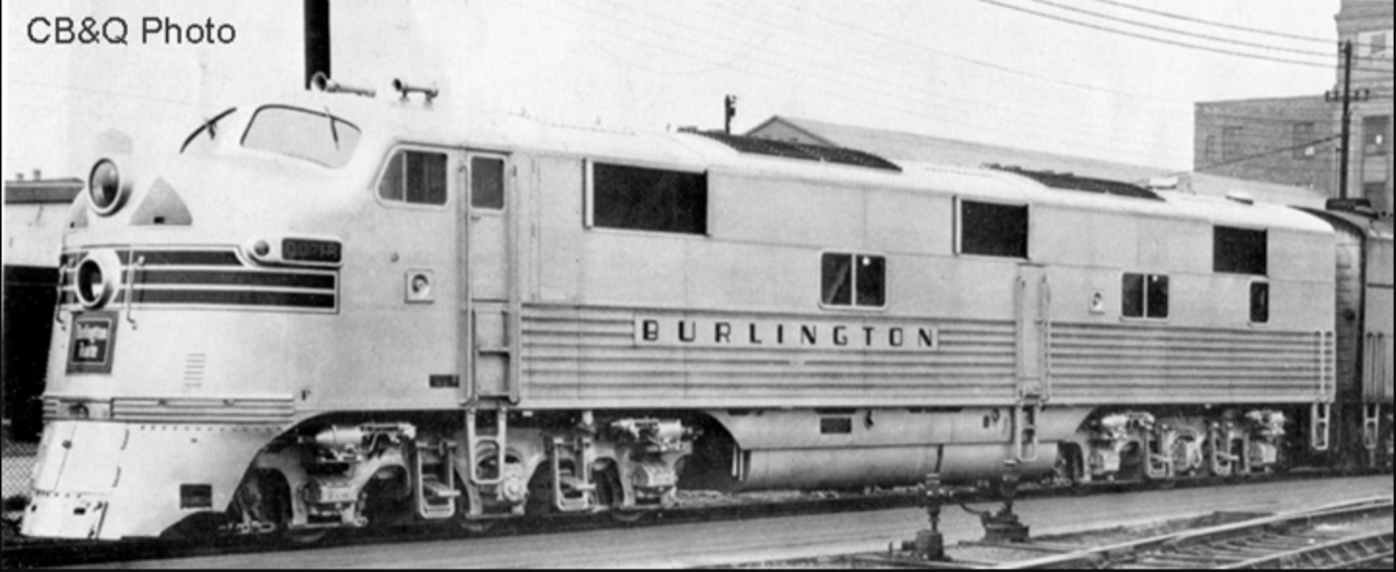 CB&Q – E7 A Unit # 9921A Shadow Lined