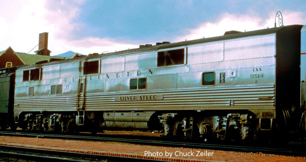 CB&Q E5B Silver Comet #9912B Un-skirted 1950-60's