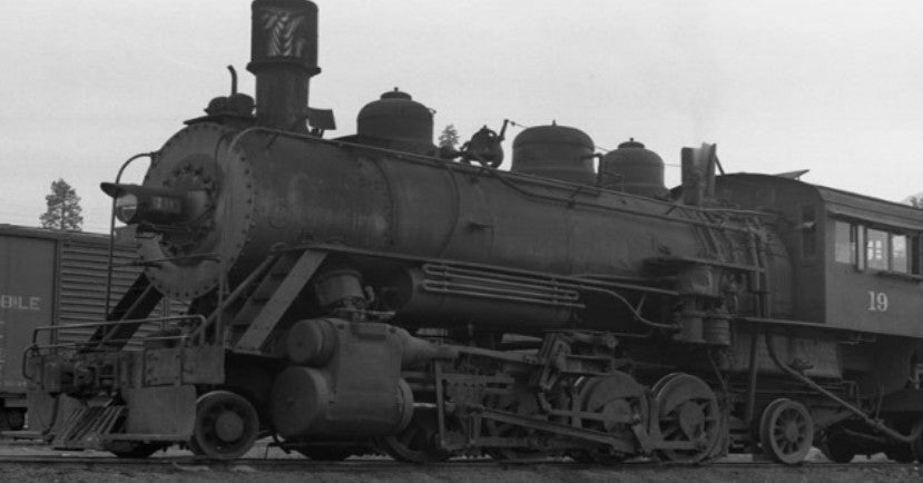 90 Ton Baldwin 2-8-2 McCloud #19 earlier version 1940s-50s