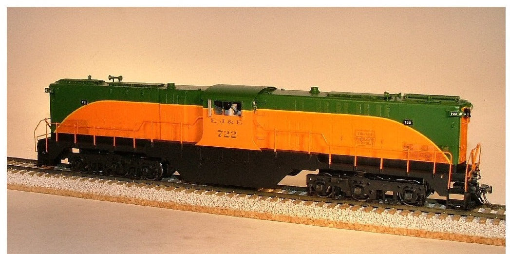 Baldwin Center Cab DT-6-6-2000 EJ&E Orange and Green #722