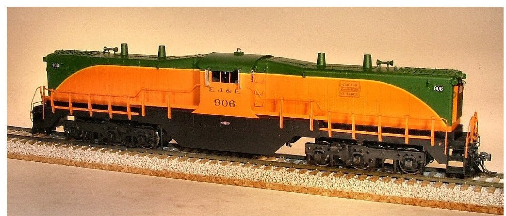 Baldwin Center Cab DT-6-6-2000 EJ&E Re-motored Orange and Green 906