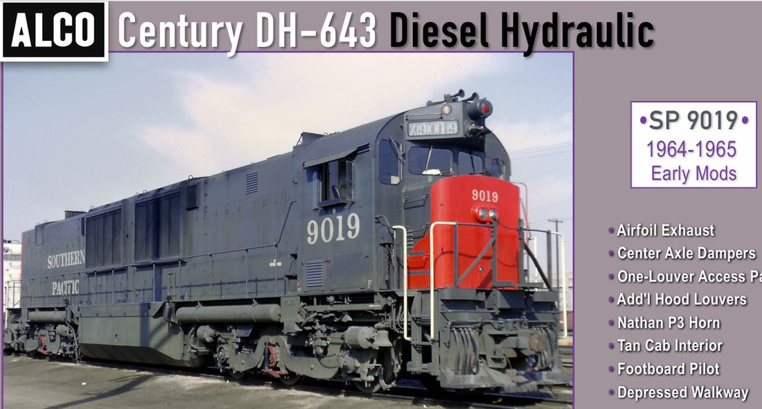 Alco DH-643 Southern Pacific #9019 As Delivered – Division Point