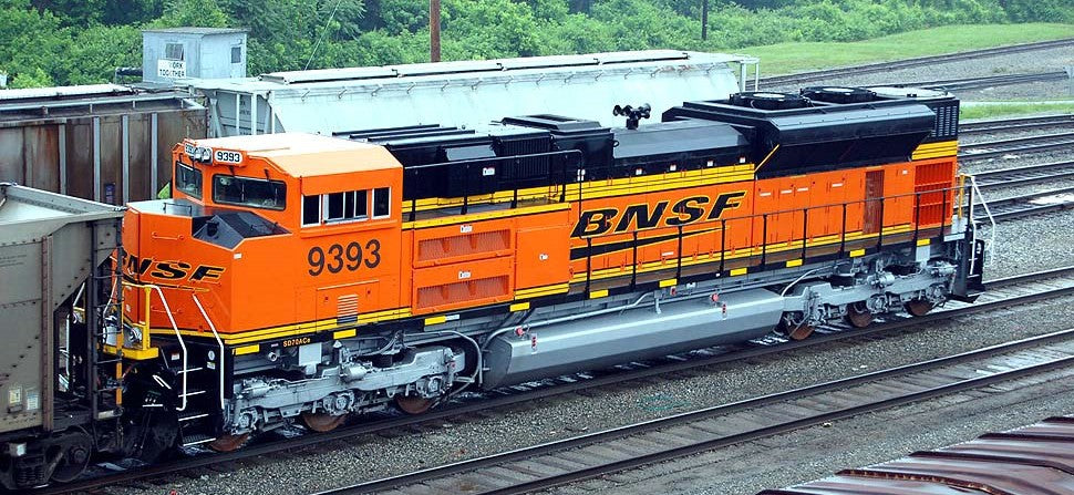 BNSF Engine SD70ACE, Engine# 9393 Thundercab – Division Point