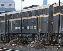 Jersey Central Lines (CNJ) – F3 B Unit Green w/Yellow Stripes Lettered B