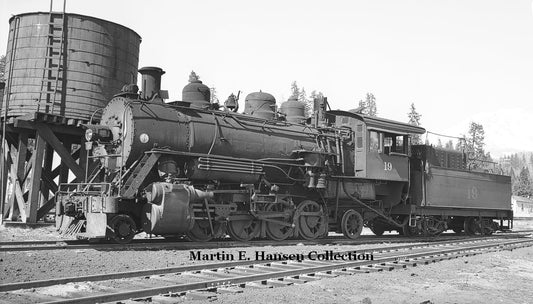 90 Ton Baldwin 2-8-2 McCloud #19 earlier version 1940s-50s